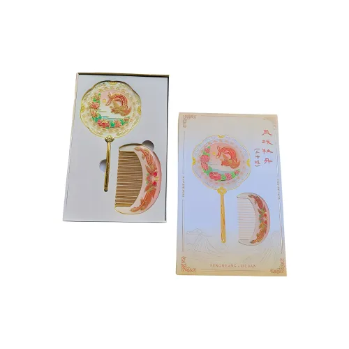 Future Maple Китайский стиль Phoenix Play Peony Традиционный китайский стиль Metal Makeup Mirror Portable