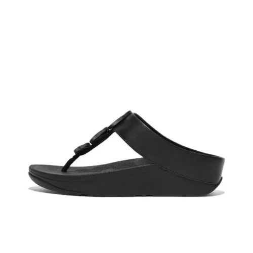 FITFLOP Устойчивые к истиранию шлепанцы женские черные