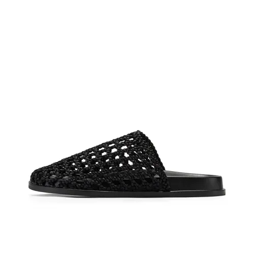 GG CC Череп Устойчивые к истиранию Домашние тапочки Женские Черный