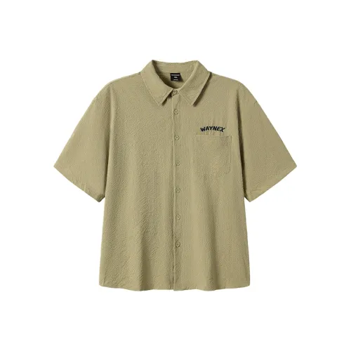 WAYNEXZAVIER Светло-зеленые мужские рубашки