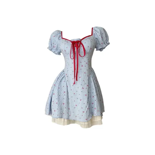 TSKIU Короткий рукав Платье Женское