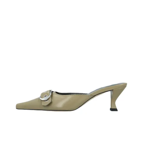 By Far Evelyn Домашние тапочки 6,5 см Женские Зеленые