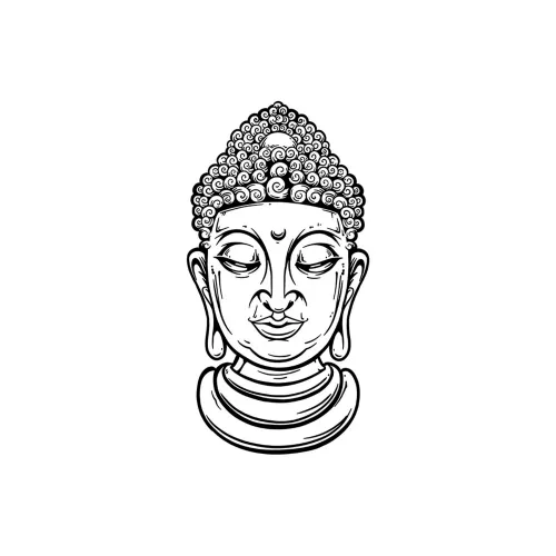 LIEJI Zen Будда Silent Meditation Травяной Tattoo Наклейка