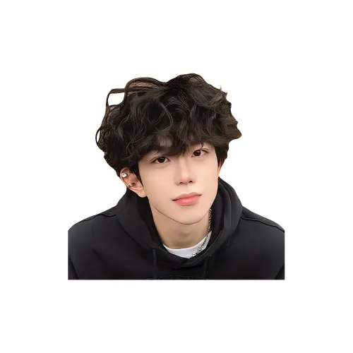 GLUNA Leslie Roll Мужская Перука Корейская Стильная Модная Шерстяная Завитка