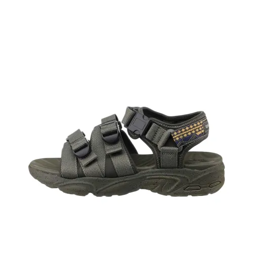 Skechers Stamina Sandal One Strap Sandals Low Heel <3cm Men's Green Сандалии Skechers Stamina Sandal One Strap с ремешком низкий каблук <3 см мужские зеленые
