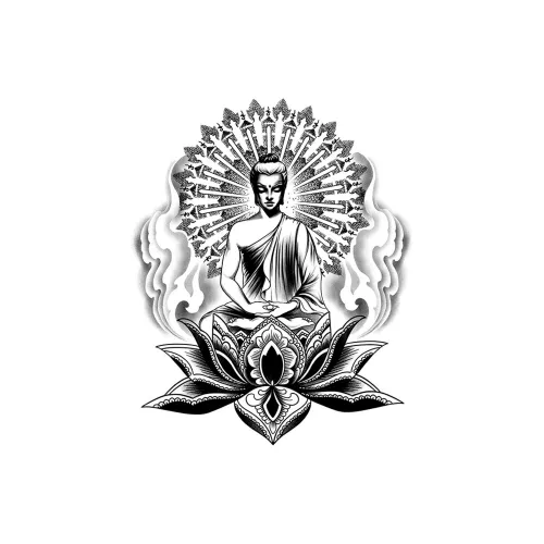 LIEJI Дзен Колокольчик с Снег Травяной Tattoo Наклейка