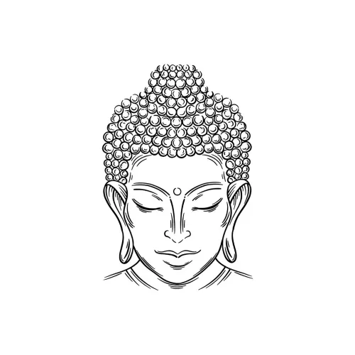 LIEJI Селадон Будда Image Травяной Tattoo Наклейка