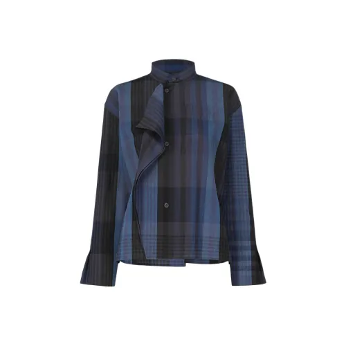 ISSEY MIYAKE Рубашка Женская Темно-синяя