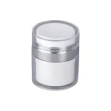Увлажняющие кремы и средства для лица, дорожные флаконы, плоский верх, серебряный, 30 мл