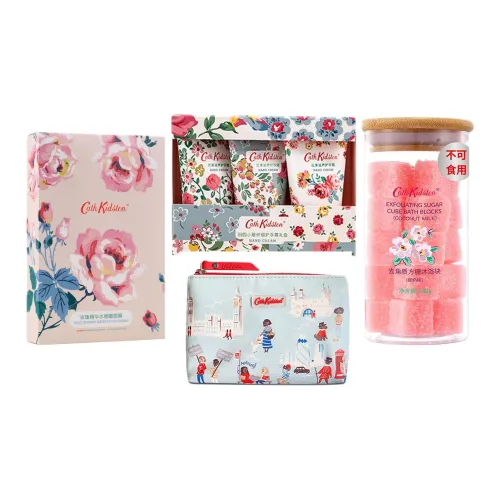 Cath Kidston Кокосовое молоко Аромат Матовый Блок для ванны Наборы для ухода Soothing Skin Преимущества Шесть предметов Набор