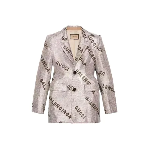 GUCCI x Balenciaga Бизнес-костюм мужской серебряный