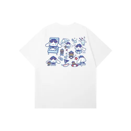 Sanrio Yugui Dog T-Shirt Унисекс Белый Черный