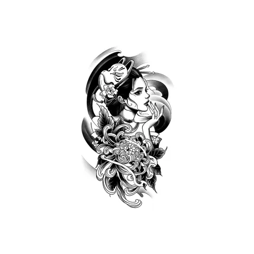 LIEJI Розовый Любовь Quotes Травяной Tattoo Наклейка