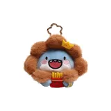 10 см Пухлый Чехол для наушников Акула с Большой Головой - Темно-кофейный