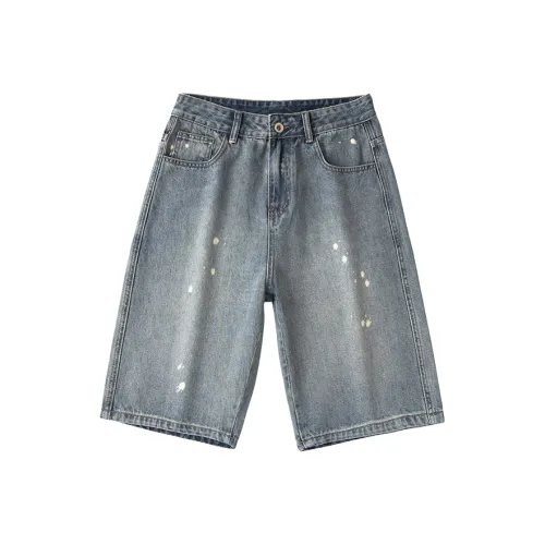 BAOMIKA Синие Унисекс Джинсовые Шорты
