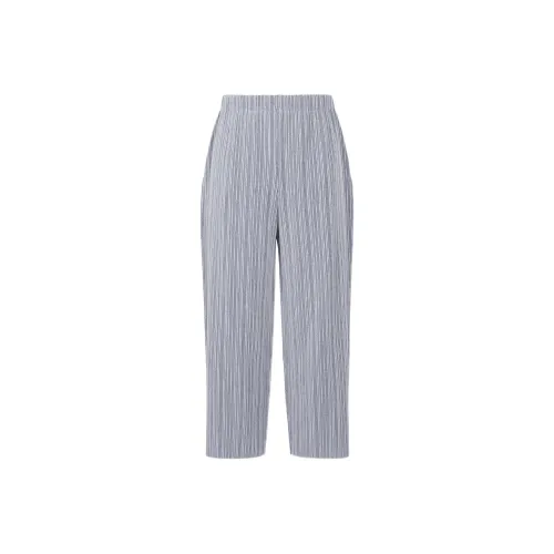 PLEATS PLEASE ISSEY MIYAKE Синие Женские Повседневные Брюки