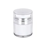 Увлажняющие кремы и средства для лица, дорожные флаконы, плоский верх, серебряный, 50 мл