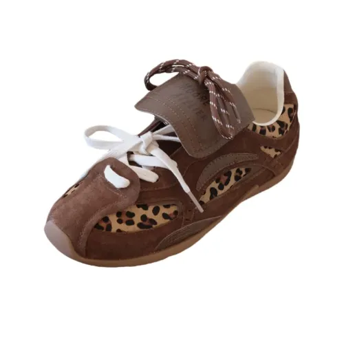 Mooreyu Atelier Устойчивая к истиранию Низкая Обувь Повседневная Женская Коричневая