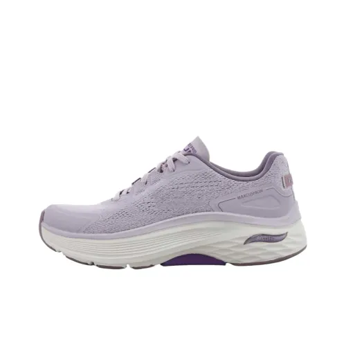 Skechers Goran Max Cushioning Arch Fit Низкий Топ Кроссовки для тренировок Женские Фиолетовые