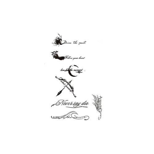 LIEJI Arts Английский язык Рожденный OF The Сердце Травяной Tattoo Стикер