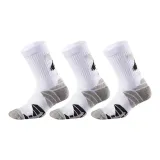 Баскетбольные носки, белый, серый, черный, упаковка из 3 пар.