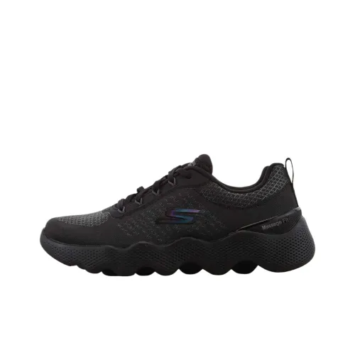 Skechers Go Walk Massage Fit Устойчивый к истиранию Низкий Топ Повседневная Обувь Женская Черная