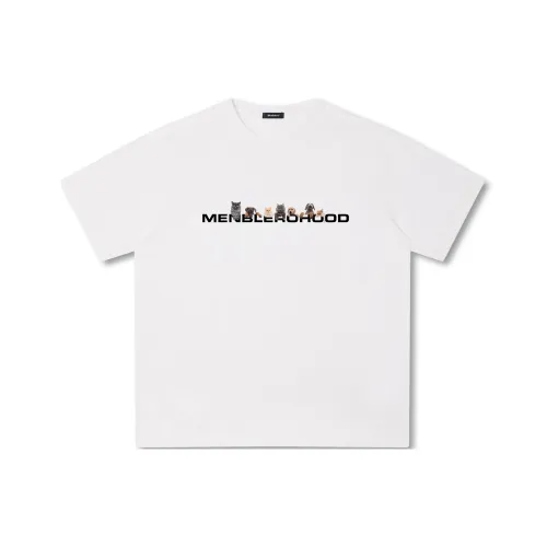 Menblero Белая Унисекс Футболка