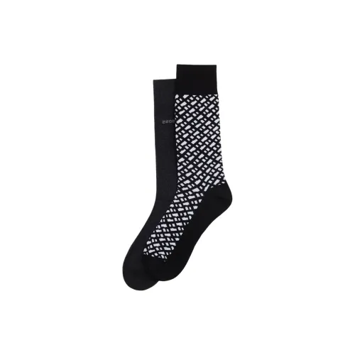 Hugo Boss Черные Мужские Носки до икры MID