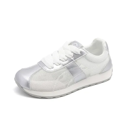 PAUL FRANK Дышащее покрытие Низкий топ Повседневная обувь Женская серебряная