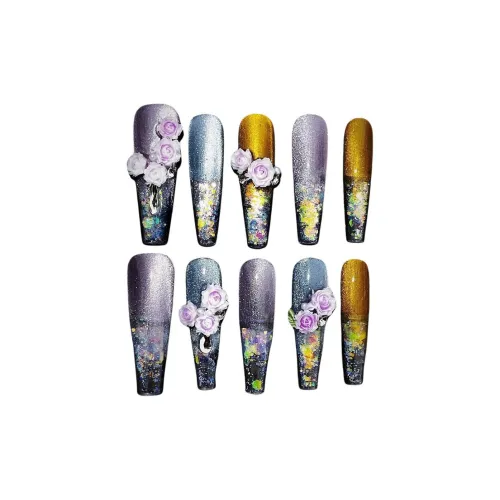 PRETTY NAIL Глянцевый Цветочный Shadow Длинный Ослепительный цвет Jump Цвет Кошачий глаз