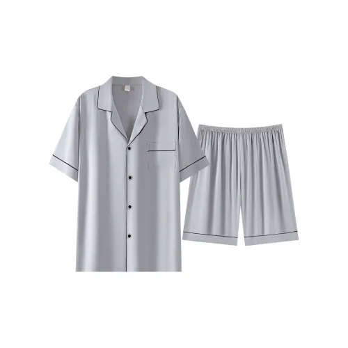PANQIMEI MD410 Light Gray Men's Pajama Sets