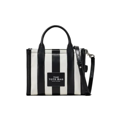 MARC JACOBS Телячья кожа Тоут Сумка Сумка для покупок Сумка Маленькая Женская Черная и Белая