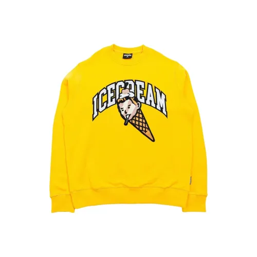 ICECREAM Толстовка Мужская Желтая