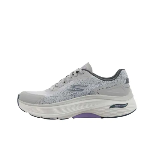 Skechers Goran Max Cushioning Arch Fit Низкий Топ Беговые кроссовки Женские Серый