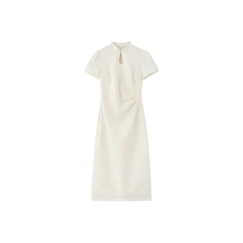 MO VOICE Короткий рукав Платье Женское