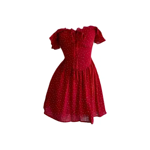 VKXOW Короткое платье с короткими рукавами женское