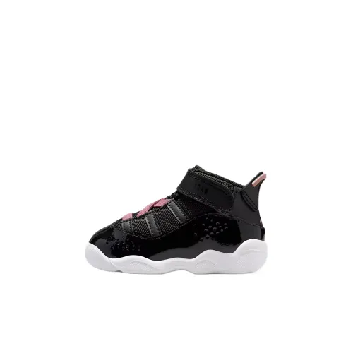 Jordan Air Jordan 6 Кольца High Топ Обувь для малышей Черный Infant And Toddler