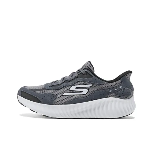 Skechers MEN'S GO Амортизация и Дышащий Низкий Топ Беговые кроссовки Мужские Синие Серые