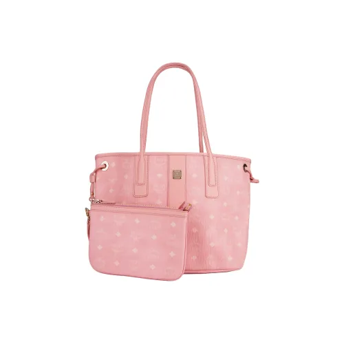 MCM Liz Visetos Искусственная кожа Комбинированная сумка Тоут сумка Сумка для покупок Сумка Сумка через плечо Маленькая женская Розовая