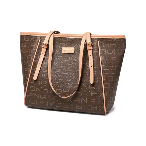 AOKANG Сумка из ПВХ Сумка через плечо Сумка для покупок Сумка-тоут Сумка через плечо Большая женская Кофейный Экрю