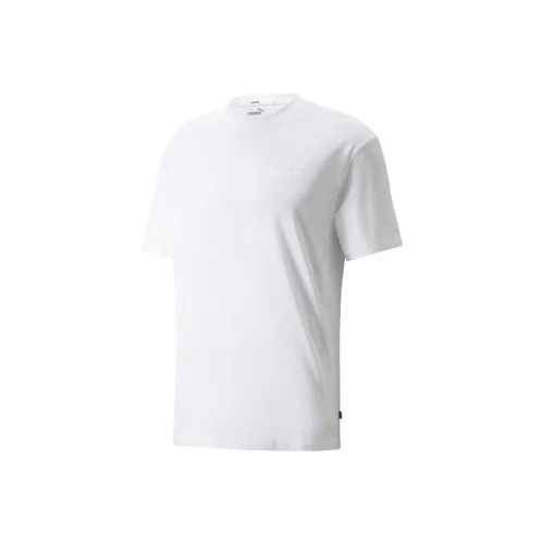 PUMA ESS+ Relaxed Tee T-Shirt Рубашка Мужская Белая