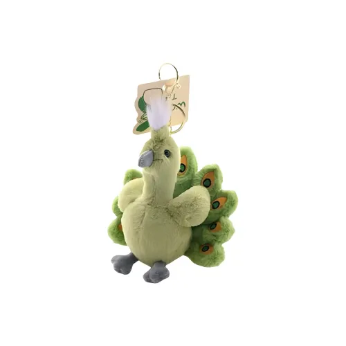 Восемь Тон Слон Павлин Демонстрирующий Его Яркие Перья В ЖИВОЙ Конкуренции. Кукла Плюшевая Подвеска 12 см Высота