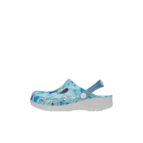 Crocs Frozen Baya Clog Устойчивые к истиранию Низкие Детские Сандалии Синие