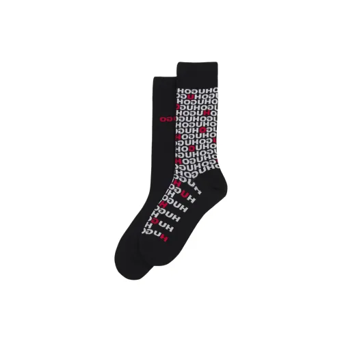 Hugo Boss Черные Мужские Носки до икры MID