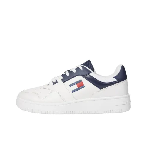 Tommy Hilfiger Zapatillas Low Топ Скейтборд Кроссовки Мужские Белые Синие