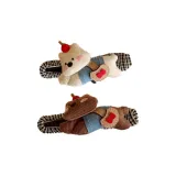 Белый-коричневый, 1 шт. каждый