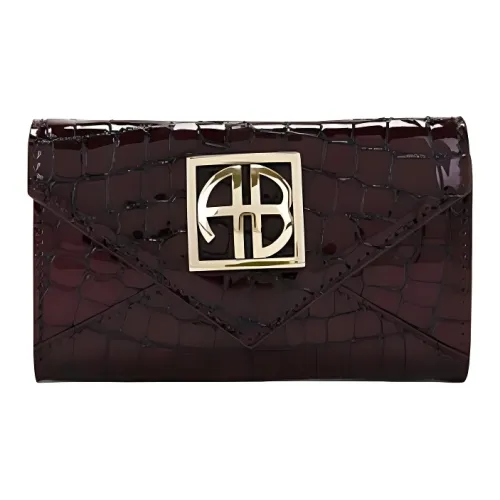 Anine Bing Лакированная кожа Кошелек Женские Бургунди