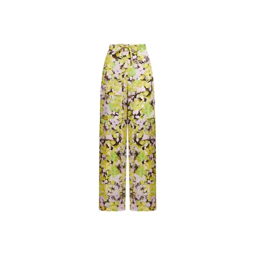 DRIES VAN NOTEN Желтые Женские Повседневные Брюки