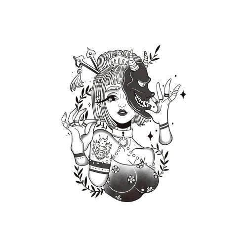 LIEJI Цветочный Wisdom Травяной Tattoo Наклейка