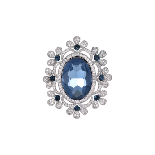 Фиолетовый медный сплав броши женские